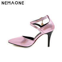 NEMAONE 2017 Summer Sandals Sexy Pointed Fine with High Heels A Word Buckle Hollow High Heeled Shoes Summer Sandals Women Shoes