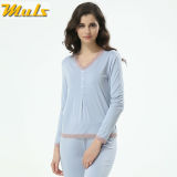 Pyjamas Women Knitted Modal Homedress Spring Sexy Lace Women Pajama Sets Light Blue Pink Size M L XL 2XL 1627