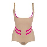 Women Floral Bodysuits Shapewear Underwear Plus size Body Shaper Waist Corsets Buckle In The Crotch High-elastic