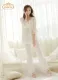 Free Shipping Princess Women's White Pajamas Pants Set Lace Decoration Sleepwear pijamas femininos verao
