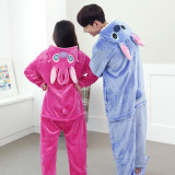 Pink Unicorn Pajamas Sets Flannel Pajamas Winter Nightie Kigurumi Pyjamas for Women Adults