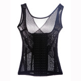 Women Floral Bodysuits Shapewear Underwear Plus size Body Shaper Waist Corsets Buckle In The Crotch High-elastic