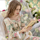 New Spring High Quality Pastoral Style Pajama Sets Long Sleeve Women Sleepwear Autumn Female Cotton Pajamas ,pijama Femme