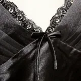 2016 summer style pajamas sets Women Female Sleep set Women's Deep V-neck Sexy Spaghetti Strap Shorts Sleepwear silk homewear