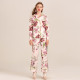 YIGELILA Brand 8186 Latest Autumn New Print Shirt Flare Pants Women Fashion Pajama Sets
