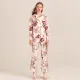 YIGELILA Brand 8186 Latest Autumn New Print Shirt Flare Pants Women Fashion Pajama Sets