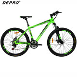 DEPRO Professional 21 Speed Mountain Bike Bicycle Aluminum Frame Suspension Fork Braking Bikes 26 inch MTB Road Racing Bicycle