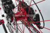 Bicycle DIY 430spline tooth plate+395 Hydraulic Disc Brake +XCM front fork configuration bicycle 27 speed DIY fold mountain bike