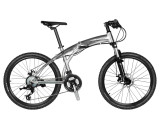 24'' XO Super 8 Speed Folding Bicycle Aluminum Alloy Hard Frame Disc Brake Folding Handlebar Spring Fork Folding Bike