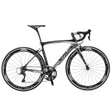 SAVA 700C Carbon Fiber Road Bike Complete Bicycle Carbon Cycling BICICLETTA Road Bike 18 Speed Bicicleta with Double V Brake