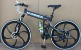 26 inch aluminium folding bike frame mountain bicycle 21 speed disc brakes tall man MTB bike 4 color choose