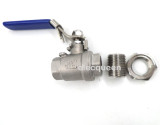 Stainless Ball Valve - 1/2 NPT Full Port ball value & lock Nut O-Ring Groove & Pipe Fittings