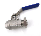 Stainless Ball Valve - 1/2 NPT Full Port ball value & lock Nut O-Ring Groove & Pipe Fittings