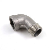 Stainless Steel 304 90 Degree Elbow - 1/2 FPT x 1/2 MPT Homebrew Hardware Pump fitting Threaded Pipe Fitting