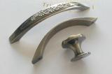 Kitchen Cabinet Drawer Crystal Door Handle Pull Hardware Antique Bronze (C.C.:128mm L:148mm)