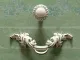 2.5  pull handles Shabby Chic Dresser / Drawer Knob White Silver Rustic Kitchen Cabinet Handle Door Handle furniture hardware