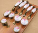 Vintage Ceramic Cabinet Knobs and Handles China Flower Furniture Hardware Handle & Knob