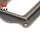 10pcs KAK Antique Brass Handle 64*32mm Label Pull Frame Name Card Holder Cabinet Drawer Box Case Knobs For Furniture Hardware