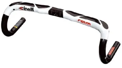 CINELLI RAM/RAM2 碳纖維跑車車頭~31.8~白黑色~40CM / CINELLI RAM/RAM2 CAR ROAD HANDLEBAR31.8~WH/BK~40CM