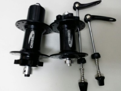 台灣 CHOOSEN 前後啤呤碟哈連快拆- 黑色 / CHOOSEN TAIWAN DISC HUB WITH QUICK RELEASE - BLACK