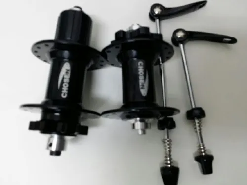 台灣 CHOOSEN 前後啤呤碟哈連快拆- 黑色 / CHOOSEN TAIWAN DISC HUB WITH QUICK RELEASE - BLACK