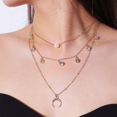 Round head coin necklace
