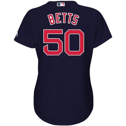 Women's Mookie Betts Boston Red Sox Majestic Cool Base Player Jersey Navy