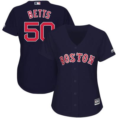 Women's Mookie Betts Boston Red Sox Majestic Cool Base Player Jersey Navy
