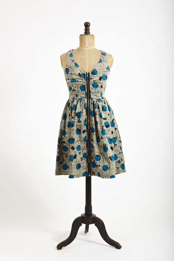 Fiona dress blue