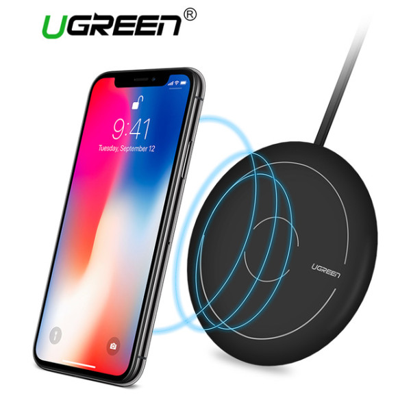 FLOVEME 8mm QI Wireless Charger for iPhone X/8 for Samsung Galaxy S8 USB Charging Pad
