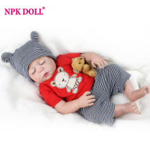 NPKDOLL 55 CM Soft Silicone Alive Dolls Lifelike Boy