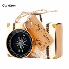 10pcs Creative Wedding Anniversary Decorations Candy Box with Compass Travel Theme Party Supplies Wedding Gifts for Guests