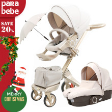 PARABEBE Luxury Baby Stroller Pram Pushchair Lightweight