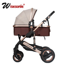 wisesonle baby stroller 2 in 1 stroller lie damping folding
