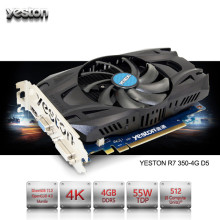 Yeston Radeon R7 350 GPU 4GB GDDR5 128bit Gaming Desktop computer PC Video Graphics Cards support for VGA/DVI/HDMI PCI-E X16 3.0