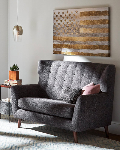 Mid-Century Tufted Modern Accent Chair