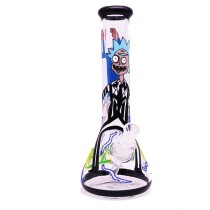 Rick and Morty Glass Water Pipe
