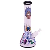 Rick and Morty Glass Water Pipe