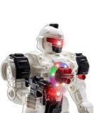 WolVol Remote Control Robot Police Toy with Flashing Lights and Sounds