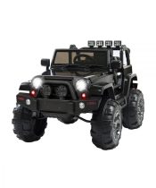 Ride On Car Truck Remote Control Spring Suspension LED Light Black