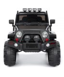 Ride On Car Truck Remote Control Spring Suspension LED Light Black