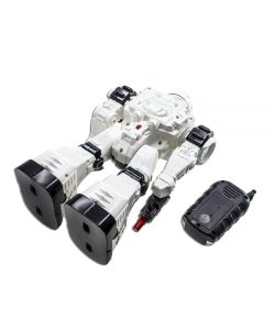 WolVol Remote Control Robot Police Toy with Flashing Lights and Sounds