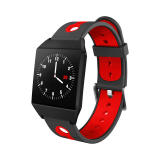 XANES W1 1.3  IPS Color Screen GPS Smart Watch Waterproof Pedometer Heart Rate Monitor Blood Pressure Smart Bracelet Wristband - Black