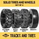 12-16.5 12x16.5 Flat-Proof Solid Rubber Skid Steer Tires - SD, HD, XD, or Smooth