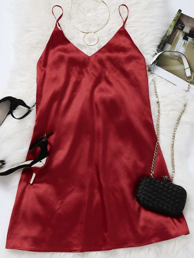 Cami Mini Summer Dress - Black