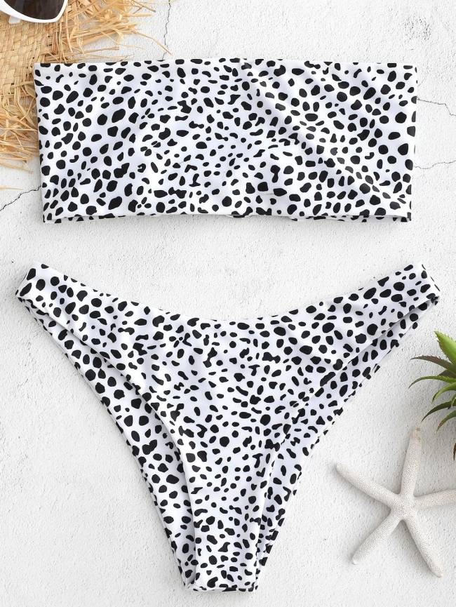 ZAFUL Back Lace-up Bikini Set - Bee Yellow