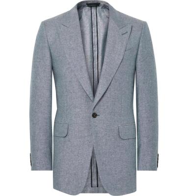 Blue slim fit jacket