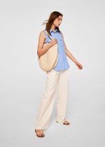 Asymmetrical satin dress