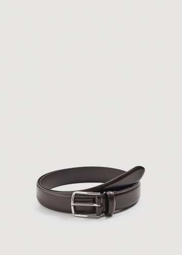 Leather suit belt
