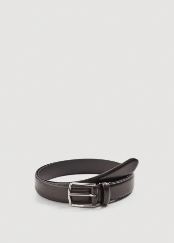 Leather suit belt